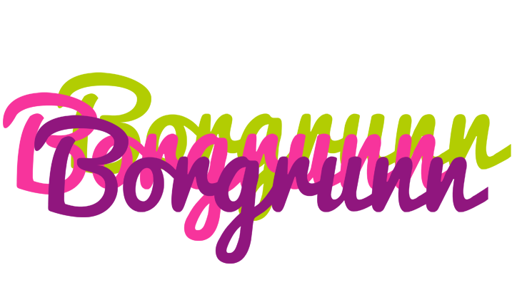 Borgrunn flowers logo