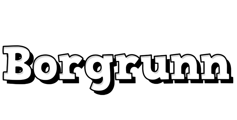 Borgrunn snowing logo