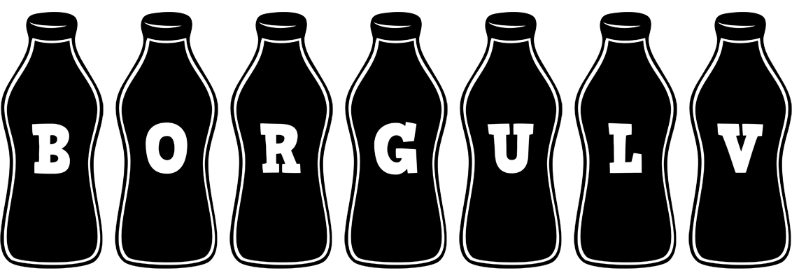 Borgulv bottle logo