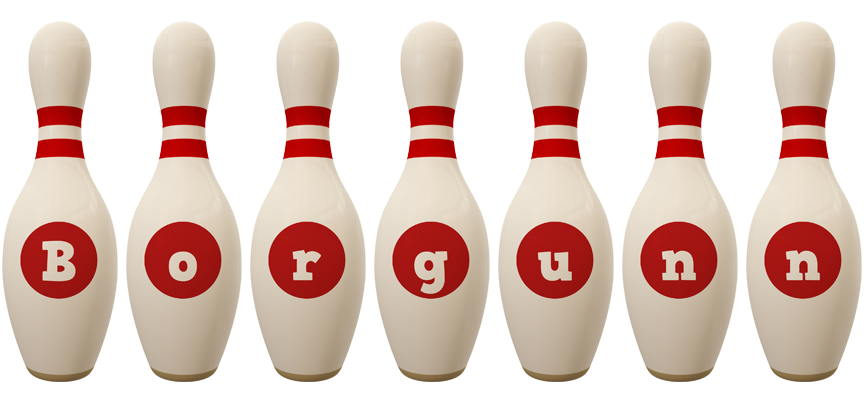 Borgunn bowling-pin logo