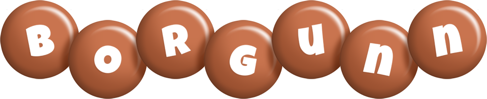 Borgunn candy-brown logo