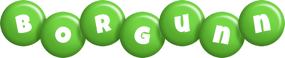 Borgunn candy-green logo