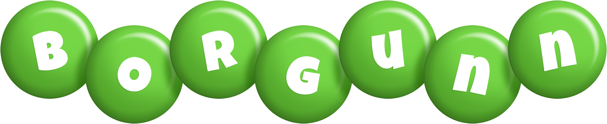 Borgunn candy-green logo