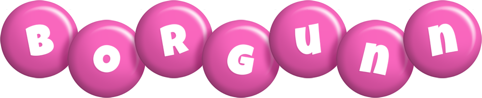 Borgunn candy-pink logo