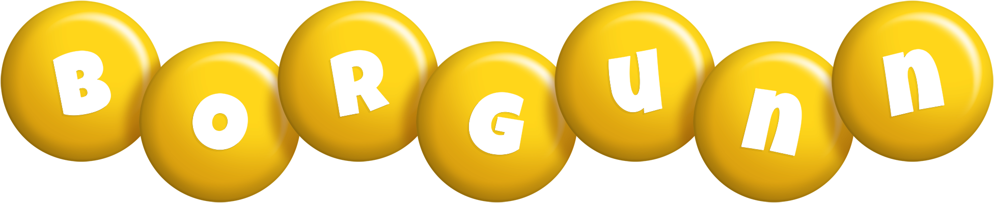 Borgunn candy-yellow logo