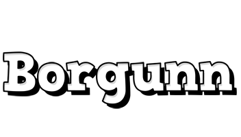 Borgunn snowing logo