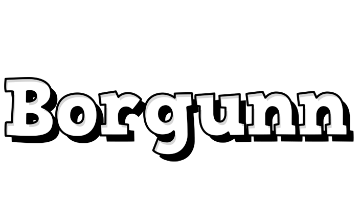 Borgunn snowing logo