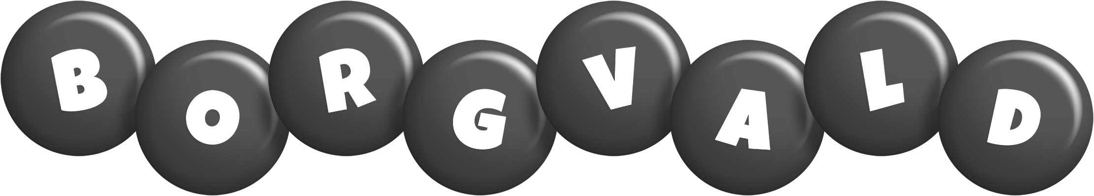 Borgvald candy-black logo