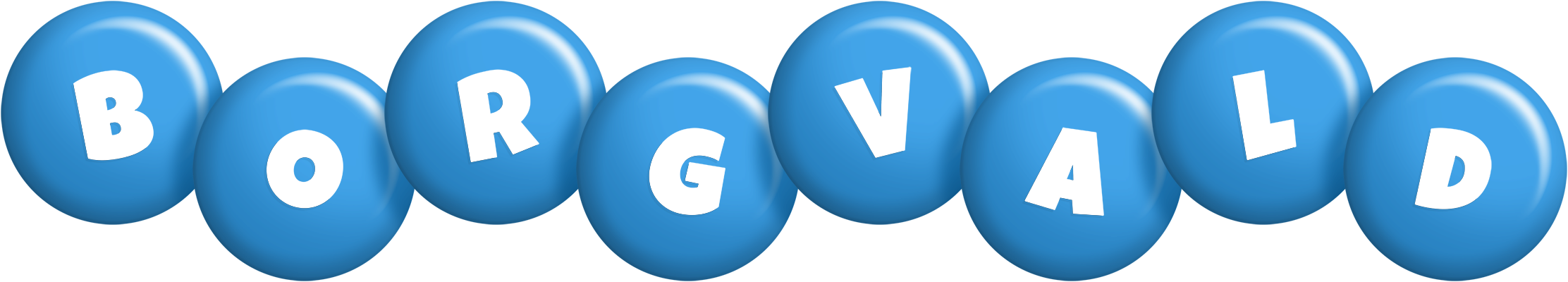 Borgvald candy-blue logo
