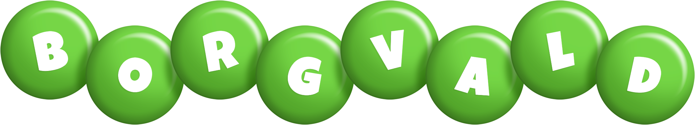 Borgvald candy-green logo