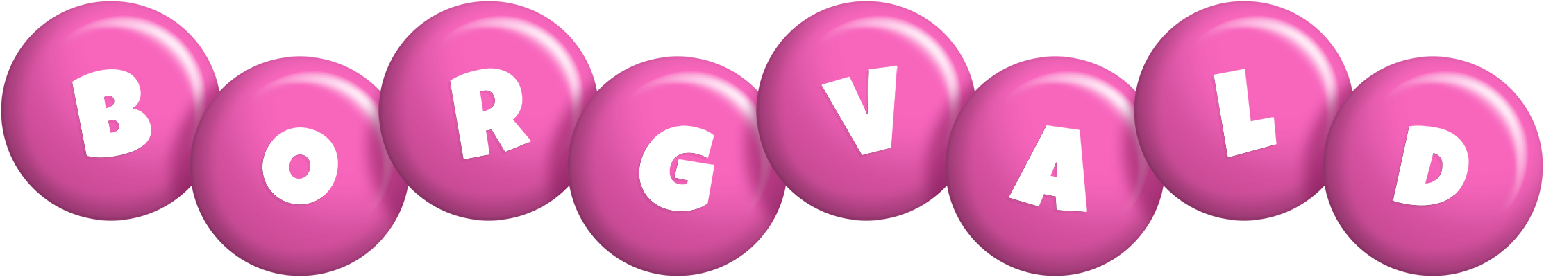 Borgvald candy-pink logo