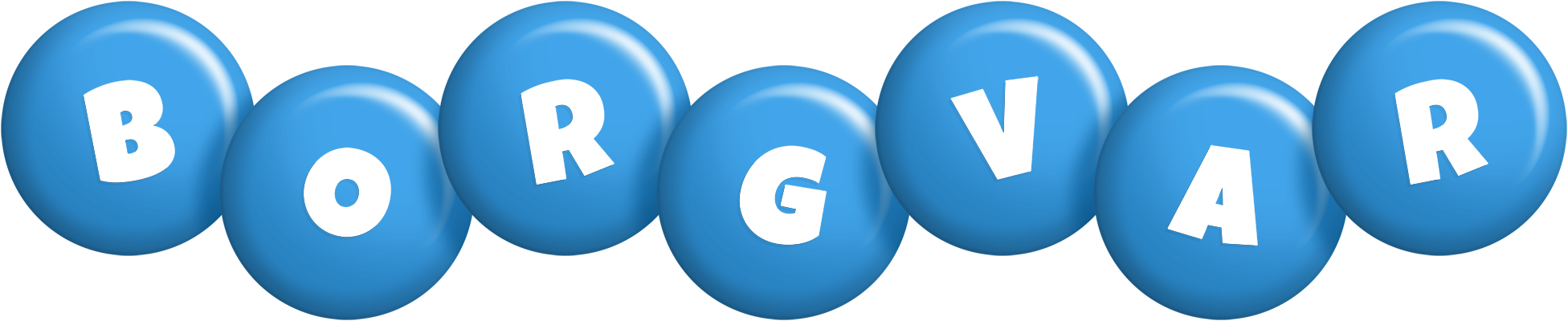 Borgvar candy-blue logo