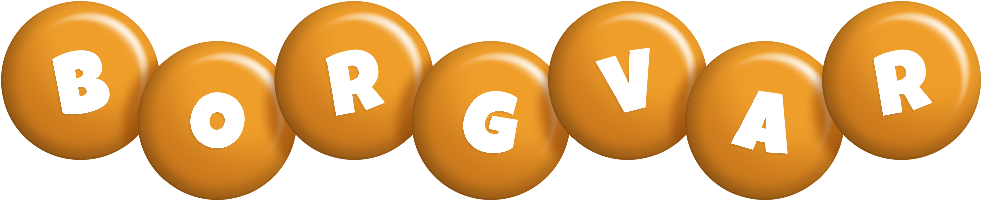 Borgvar candy-orange logo