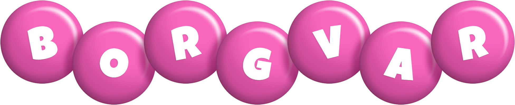 Borgvar candy-pink logo