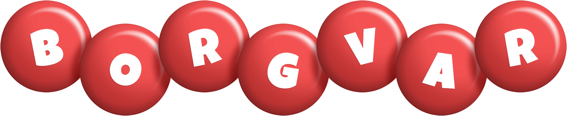Borgvar candy-red logo