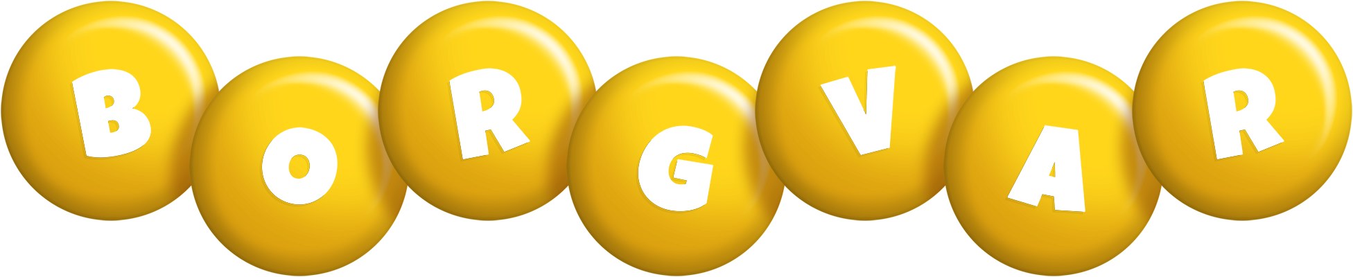 Borgvar candy-yellow logo