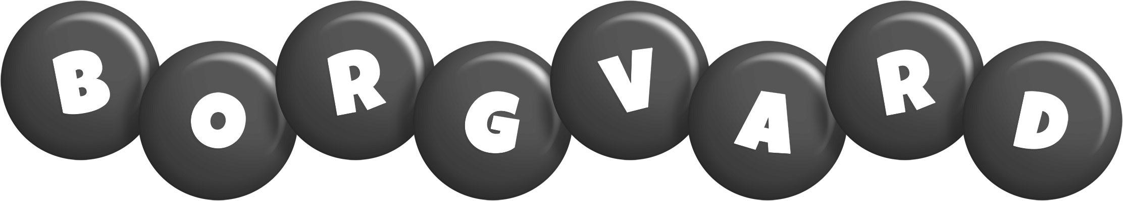 Borgvard candy-black logo