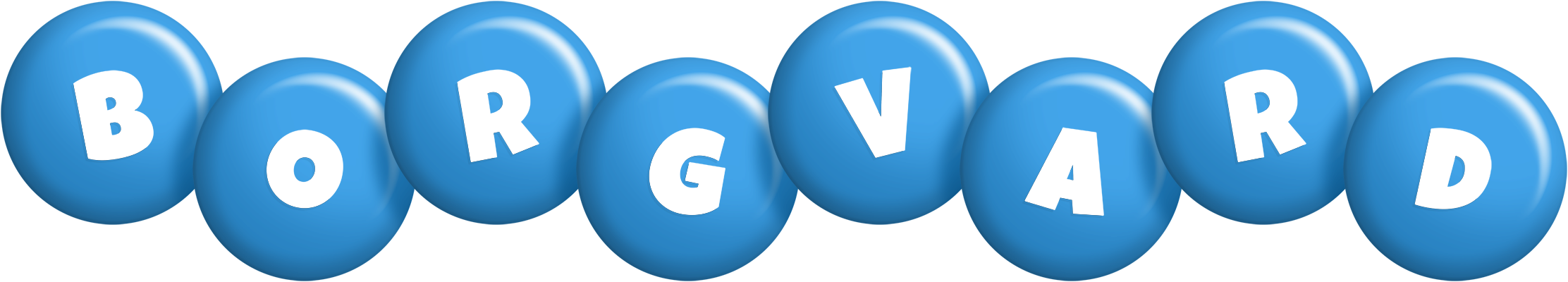 Borgvard candy-blue logo