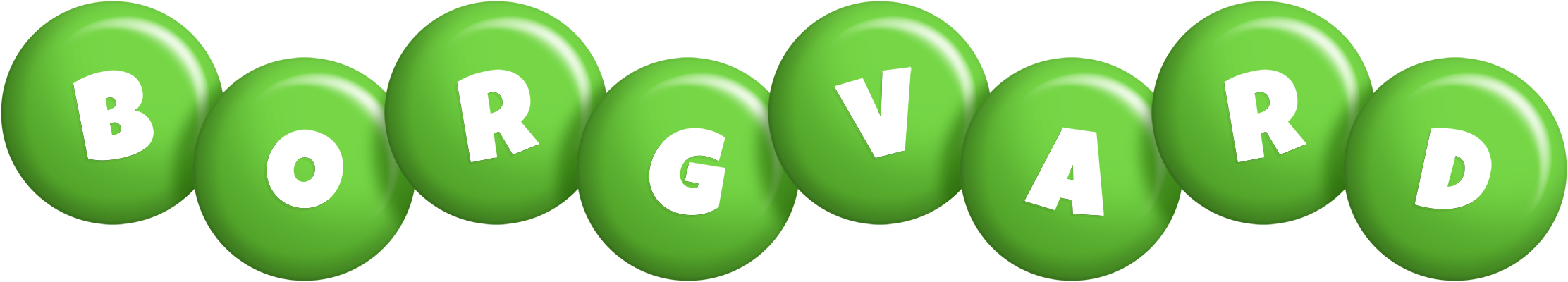 Borgvard candy-green logo
