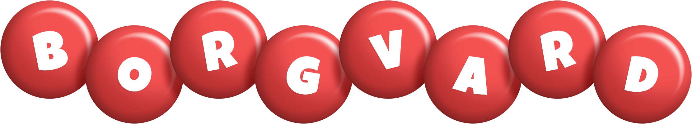 Borgvard candy-red logo