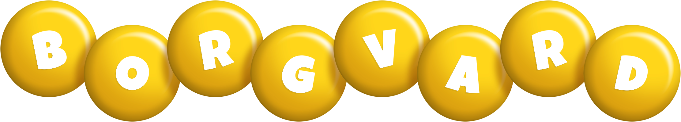 Borgvard candy-yellow logo
