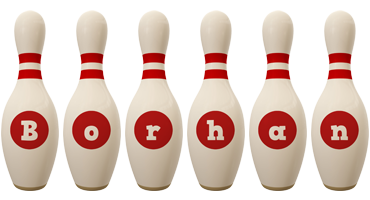 Borhan bowling-pin logo