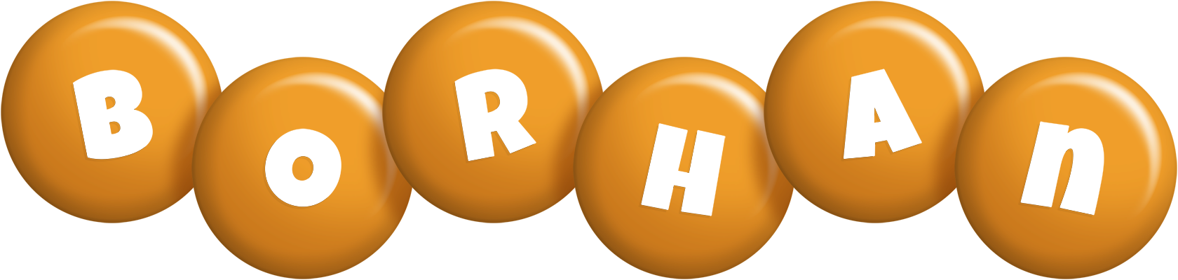 Borhan candy-orange logo