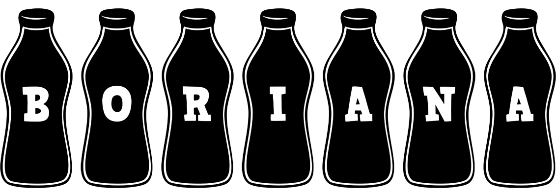 Boriana bottle logo
