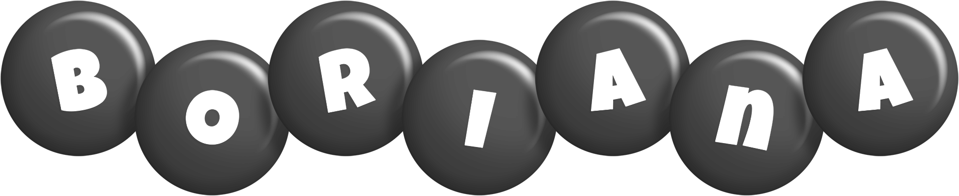 Boriana candy-black logo