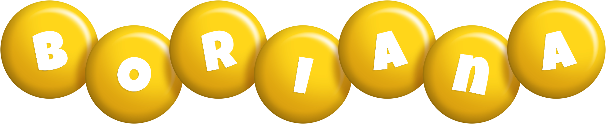Boriana candy-yellow logo