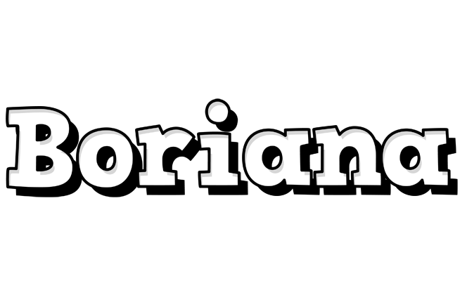 Boriana snowing logo