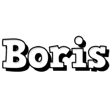 Boris snowing logo