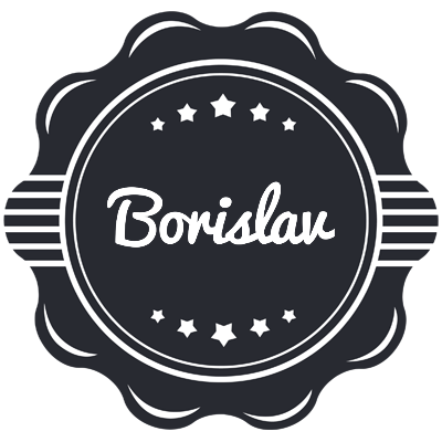 Borislav badge logo