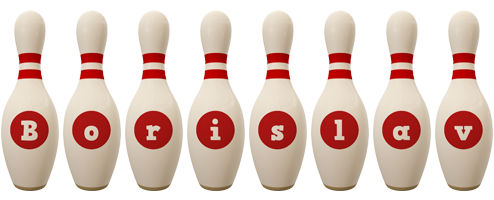 Borislav bowling-pin logo