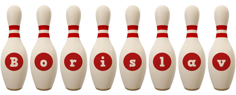 Borislav bowling-pin logo