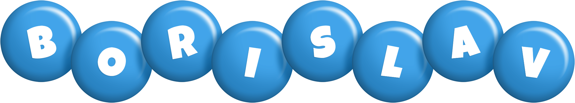 Borislav candy-blue logo
