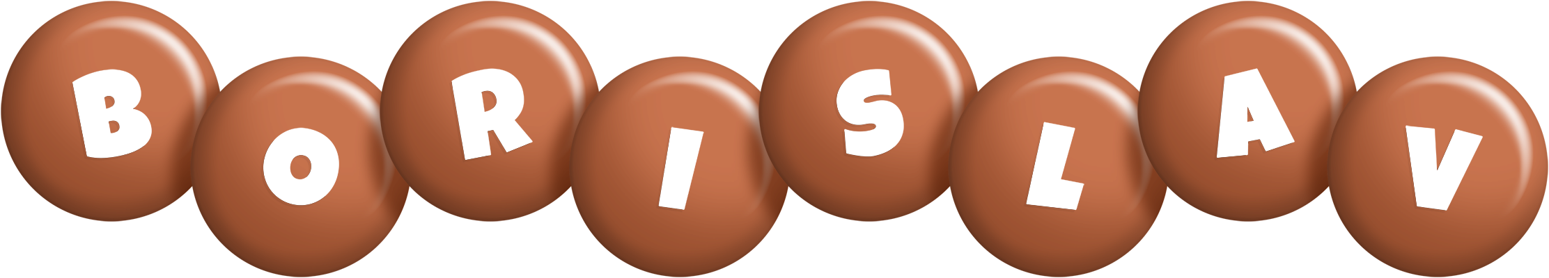Borislav candy-brown logo