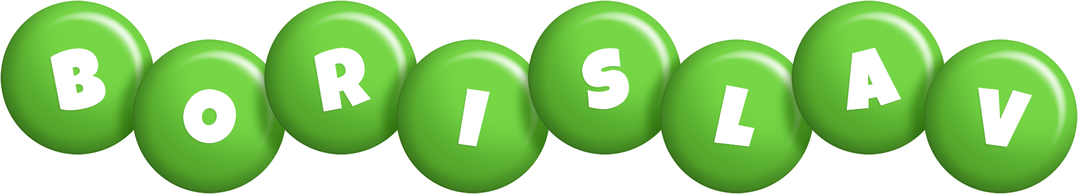 Borislav candy-green logo