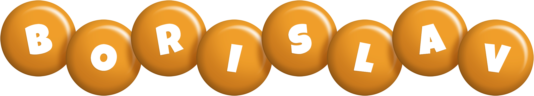 Borislav candy-orange logo