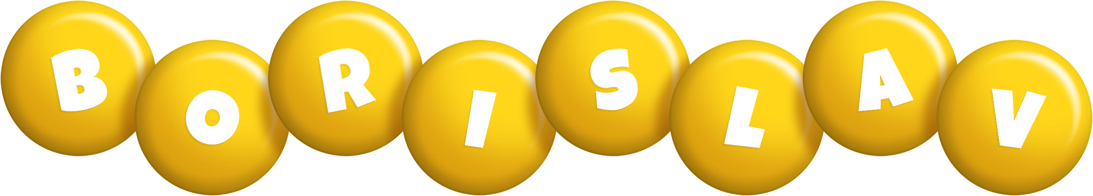 Borislav candy-yellow logo