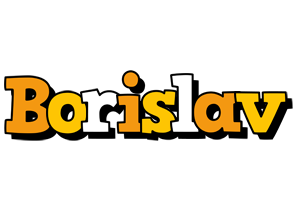 Borislav cartoon logo