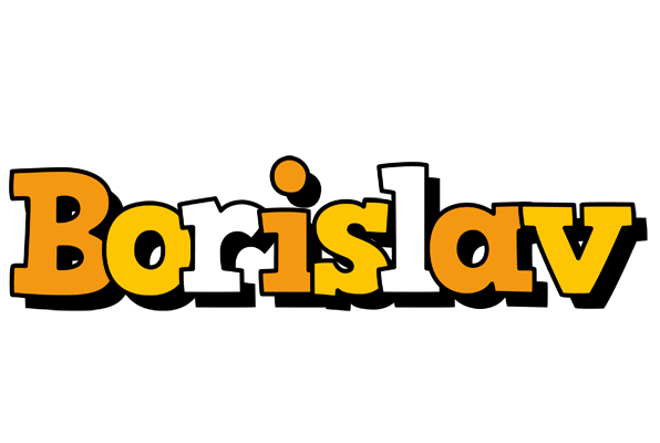 Borislav cartoon logo