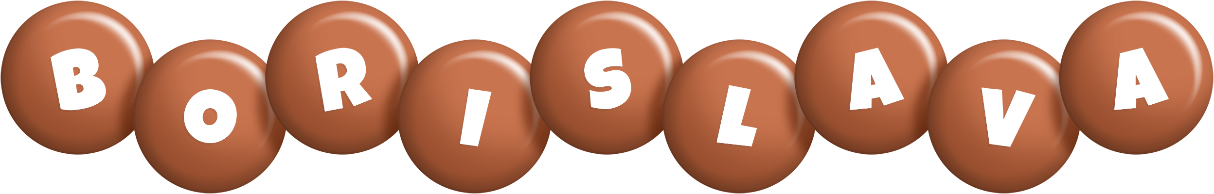 Borislava candy-brown logo