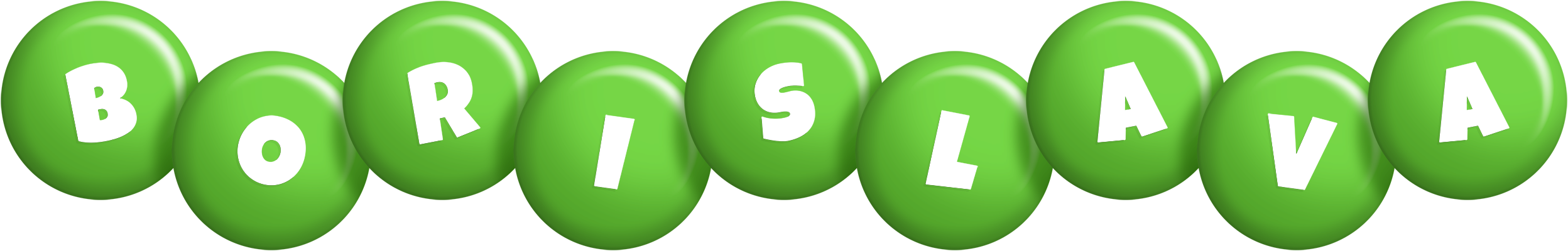 Borislava candy-green logo