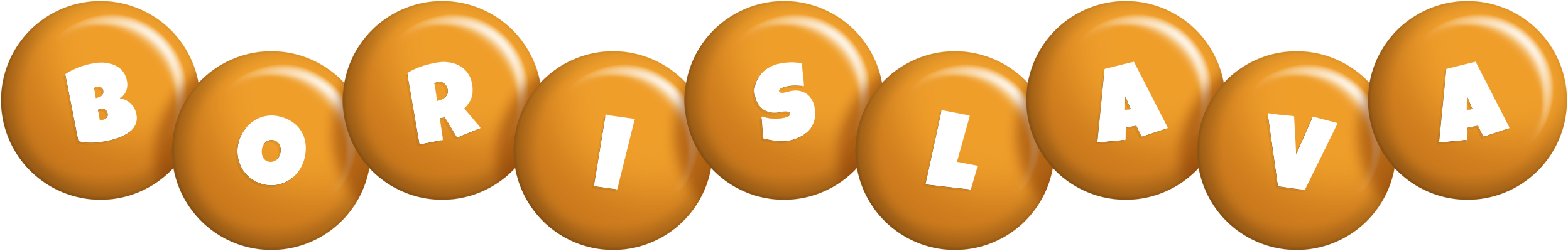 Borislava candy-orange logo