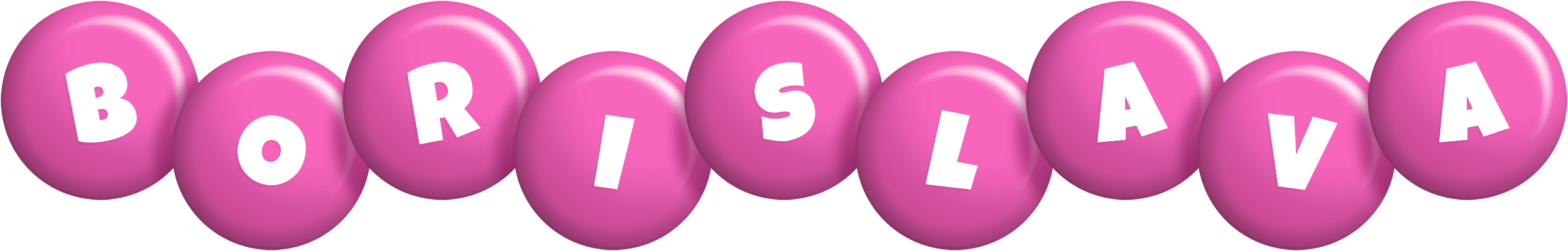 Borislava candy-pink logo
