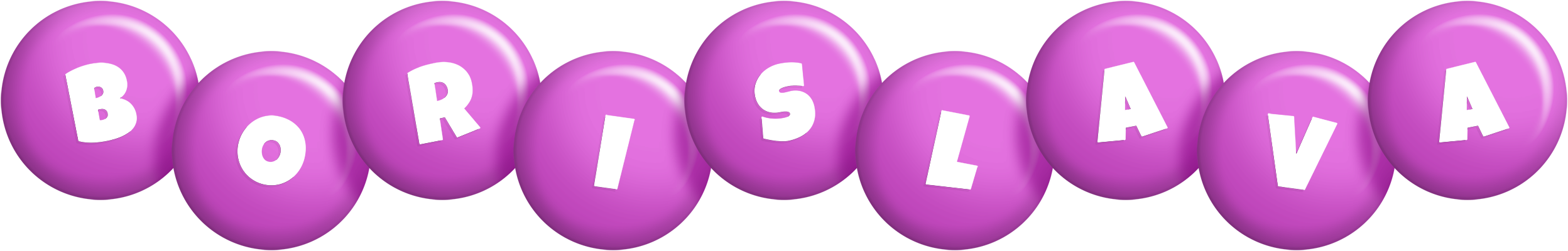 Borislava candy-purple logo