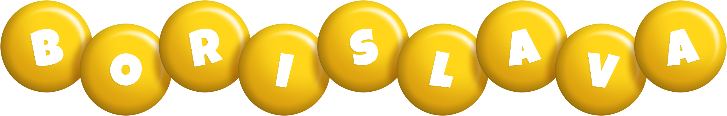 Borislava candy-yellow logo