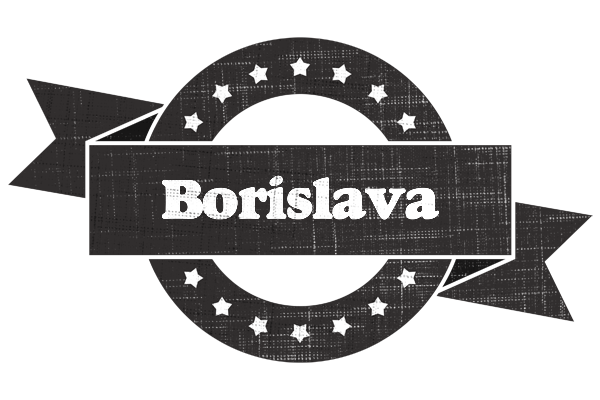 Borislava grunge logo
