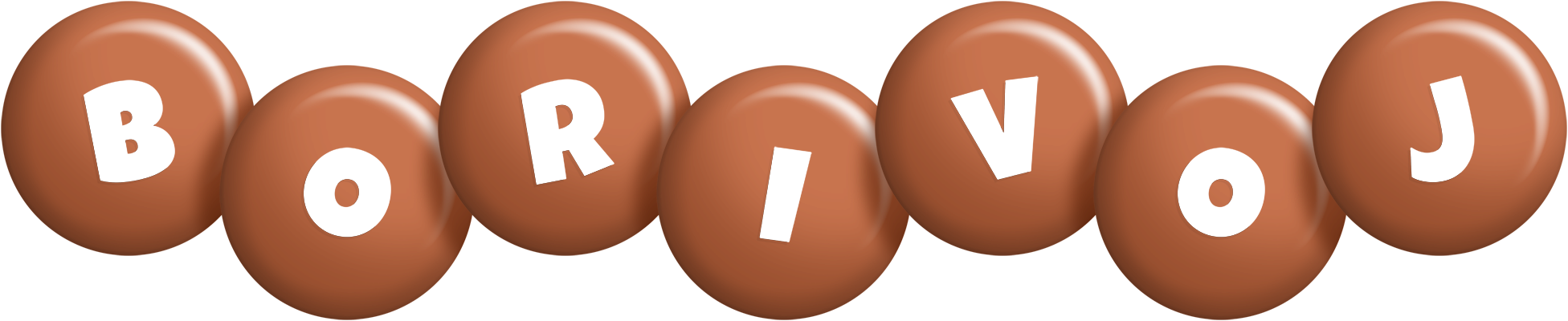 Borivoj candy-brown logo